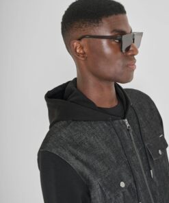 SUDADERA CON CREMALLERA REGULAR FIT EN MEZCLA DE ALGODON ANTONY MORATO MMFL01075 FA150168 9000 1