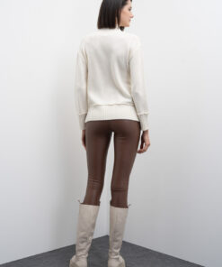 Alternative view of SUÉTER DE CUELLO ALTO 100% LANA