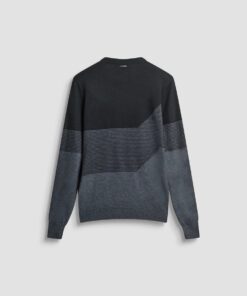 SUETER REGULAR FIT DE MEZCLA DE LANA MERINA CON ESTAMPADO GEOMETRICO ANTONY MORATO mmsw01563 ya401141 9000 06 2