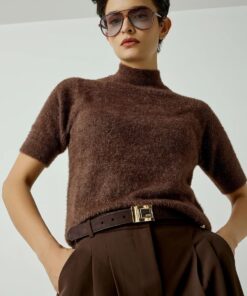 Sueter de manga corta con cuello alto 2