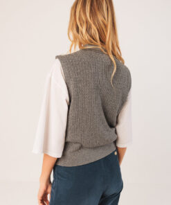 Alternative view of TOP CHALECO OCHOS GRIS VIGORE