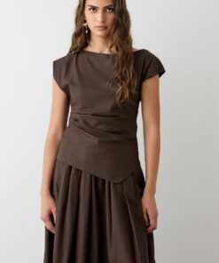 Top efecto piel fruncido