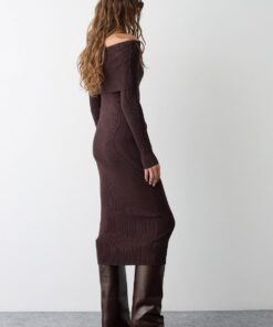 Alternative view of VESTIDO BSB MARRON PTO.CANALE LARGO