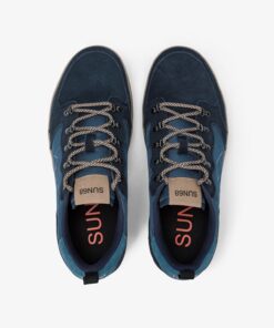 Zapatilla Genius Solid ante azul marino 9 Zapatilla Genius Solid de nailon y ante azul marino 1