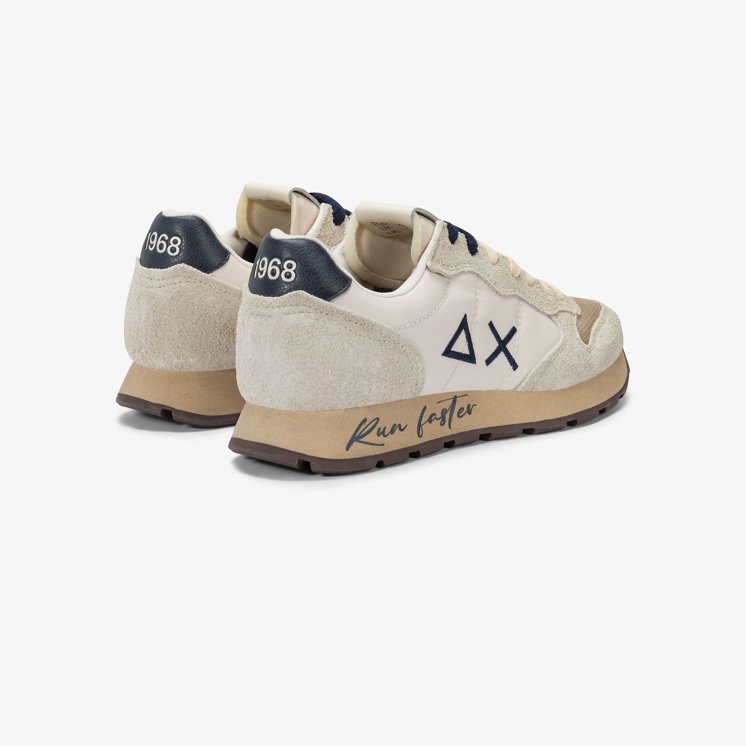 Alternative view of Zapatillas Tom Vintage de nailon y ante en color blanco roto