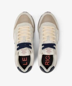 Zapatillas Tom Vintage de nailon y ante en color blanco roto 2