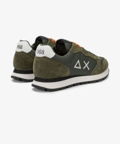 Zapatillas Tom de nailon y ante en tono militar oscuro 8 Zapatillas Tom de nailon y ante en tono militar oscuro 1