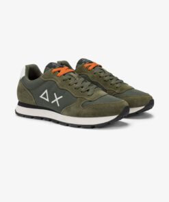 Alternative view of Zapatillas Tom de nailon y ante en tono militar oscuro