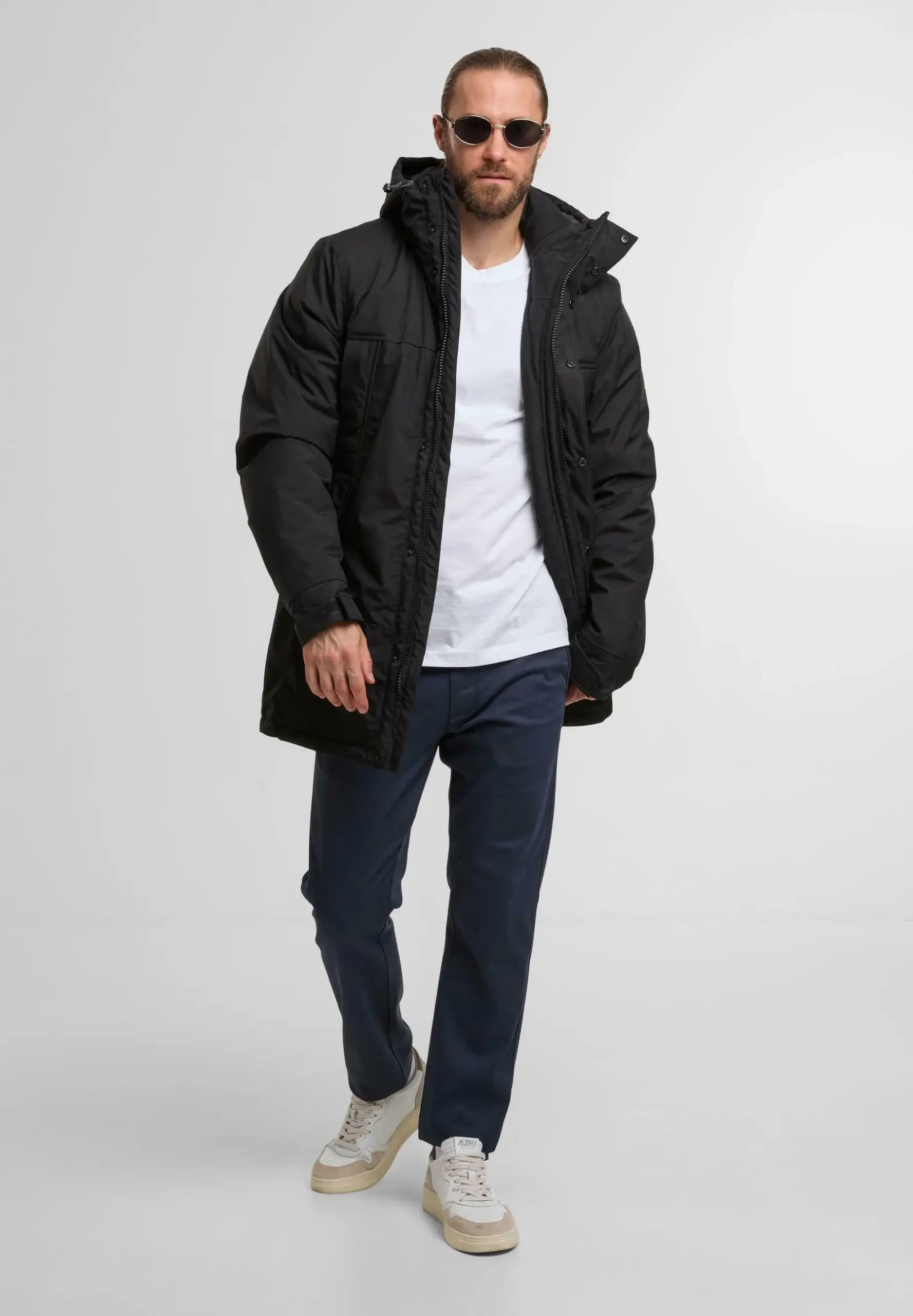 CHAMARRA INDICODE PARKA LARGA BOLSILLOS NEGRO 4 CHAMARRA INDICODE PARKA LARGA BOLSILLOS NEGRO - Imagen 3