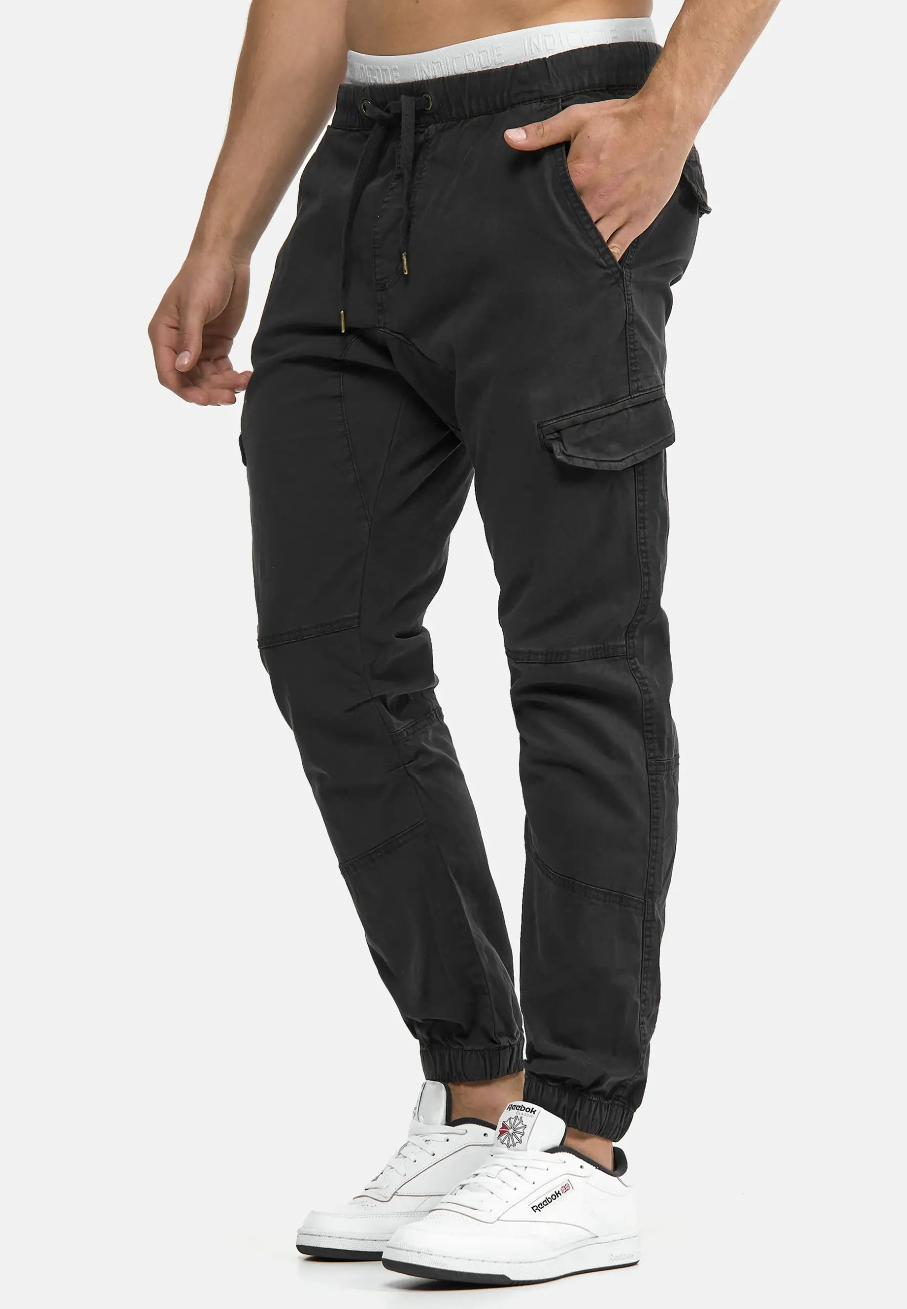 PANTALON INDICODE CARGO GOMAS NEGRO 5 PANTALON INDICODE CARGO GOMAS NEGRO - Imagen 4