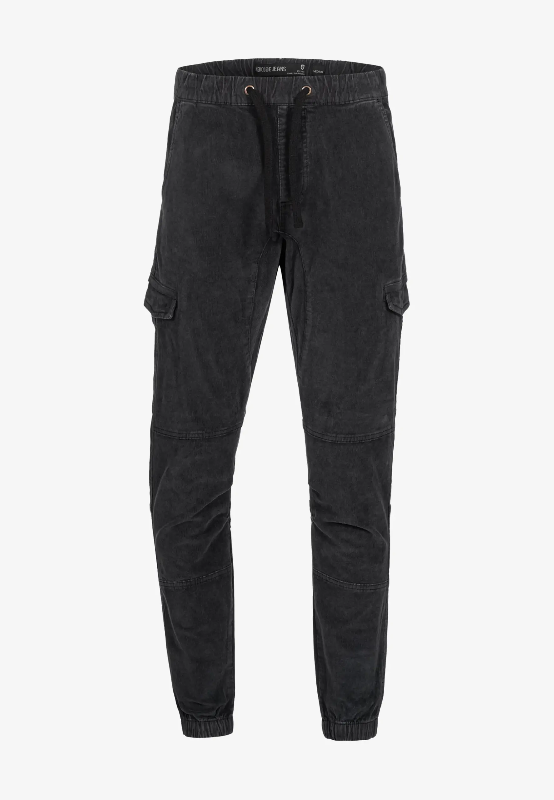 PANTALON INIDICODE CARGO PANA FINA NEGRO 6 PANTALON INIDICODE CARGO PANA FINA NEGRO - Imagen 5