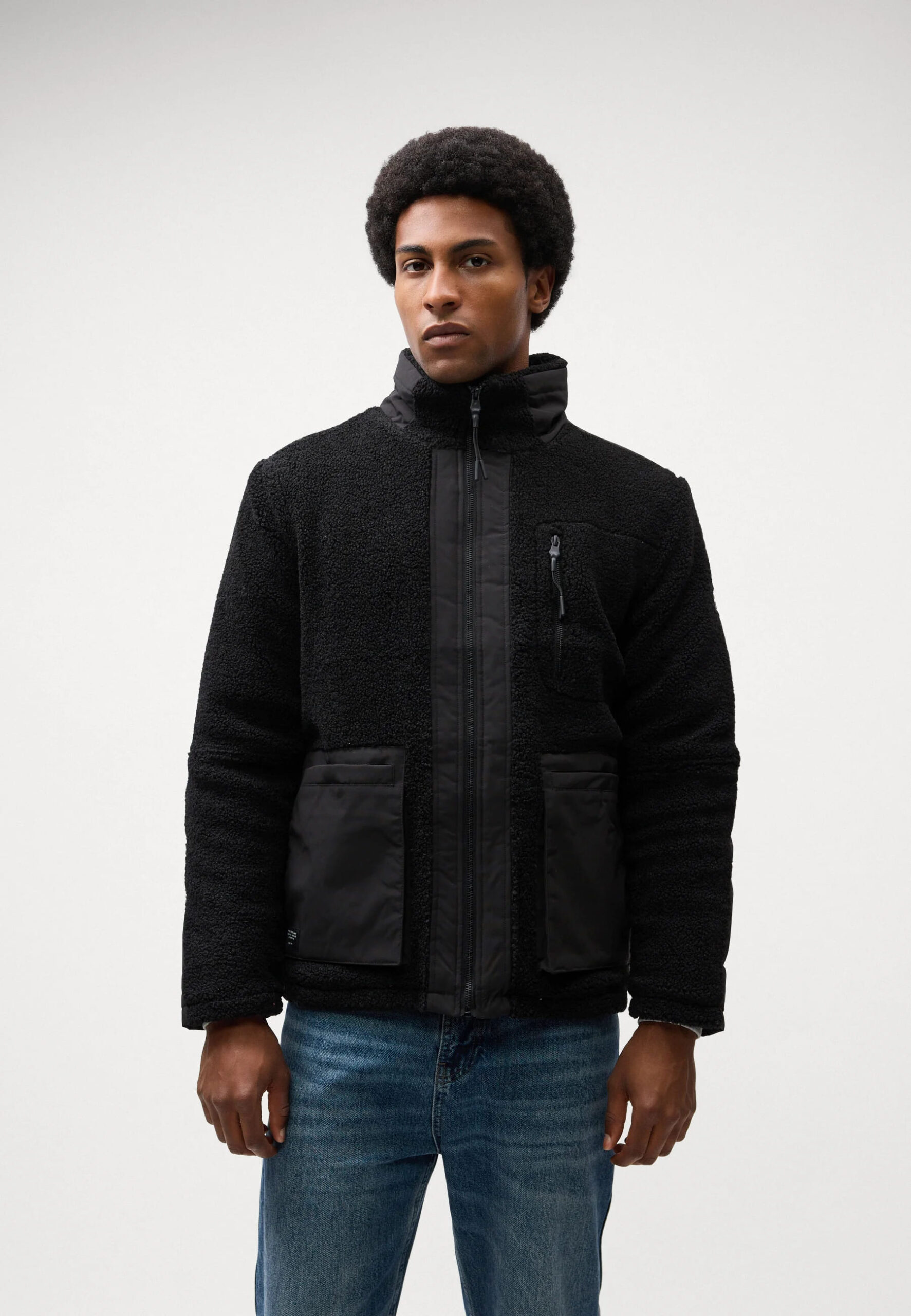 CHAMARRA INDICODE CAZADORA POLAR APLIQUES NEGRO 4 CHAMARRA INDICODE CAZADORA POLAR APLIQUES NEGRO - Imagen 3