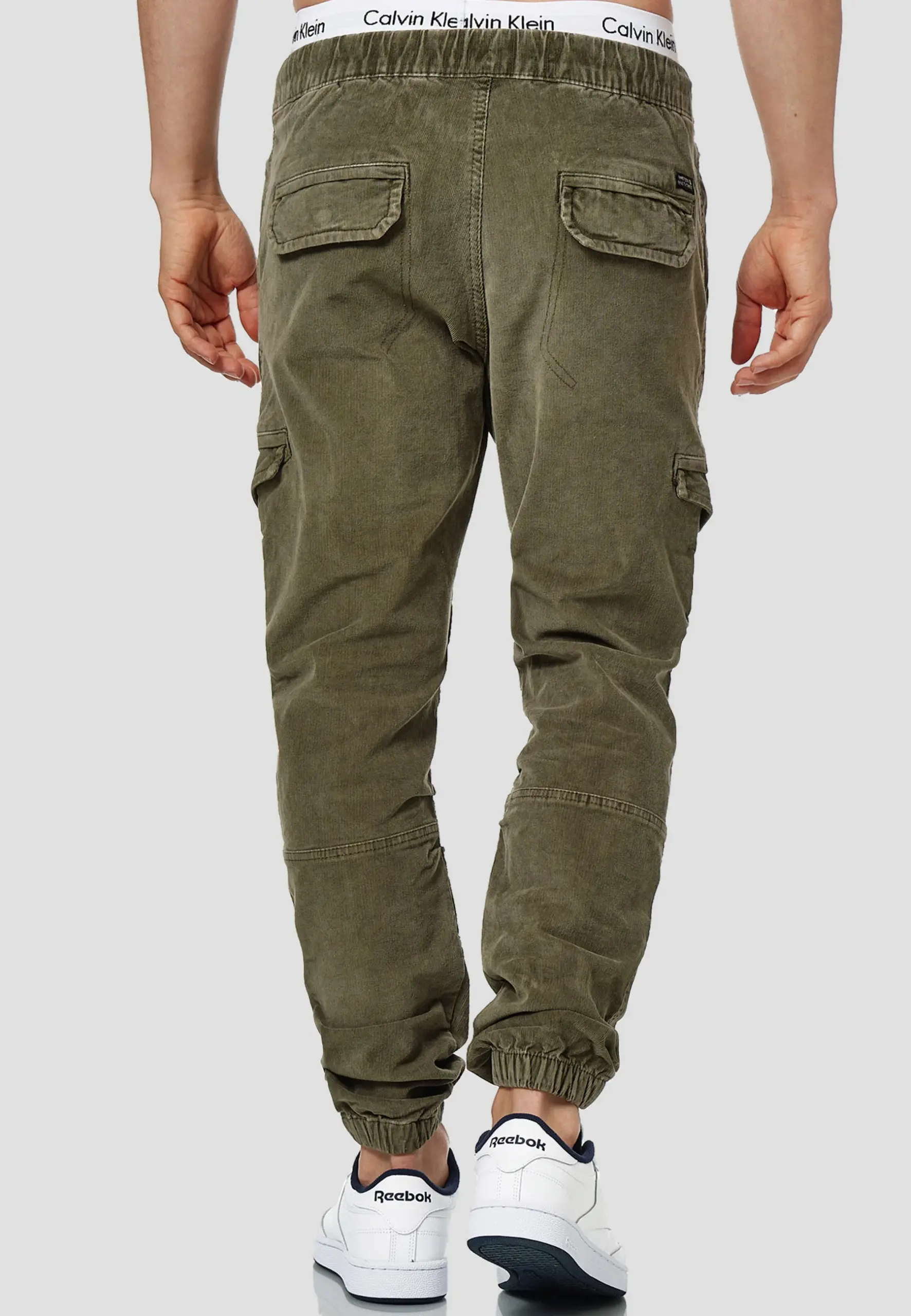 PANTALON INIDICODE CARGO PANA FINA KAKI 3 PANTALON INIDICODE CARGO PANA FINA KAKI - Imagen 2