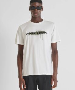 CAMISETA MORATO LOGO ESTAMPADO PINTURA CRUDO