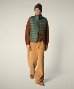 Chaleco de hombre modelo Cleon en color verde tomillo