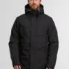 CHAMARRA INDICODE PARKA LARGA BOLSILLOS NEGRO